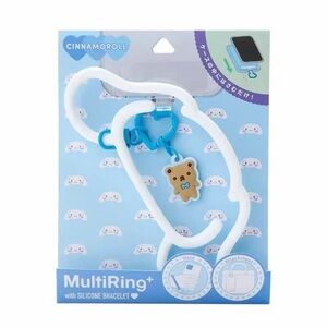 BNIB Japan Sanrio Cinnamoroll Phone multiRing Attachment Silicone Wristlet